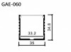 Aluminum Extrusion GAE-060 鋁型材