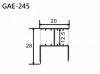 Aluminum Extrusion GAE-245 鋁型材