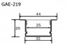 Aluminum Extrusion GAE-219 鋁型材