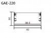 Aluminum Extrusion GAE-220 鋁型材