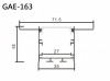 Aluminum Extrusion GAE-163 鋁型材