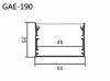 Aluminum Extrusion GAE-190 鋁型材