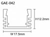 Aluminum Extrusion ​GAE-042 燈條鋁型材