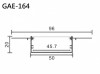 Aluminum Extrusion GAE-164 鋁型材