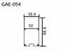 Aluminum Extrusion GAE-054 鋁型材