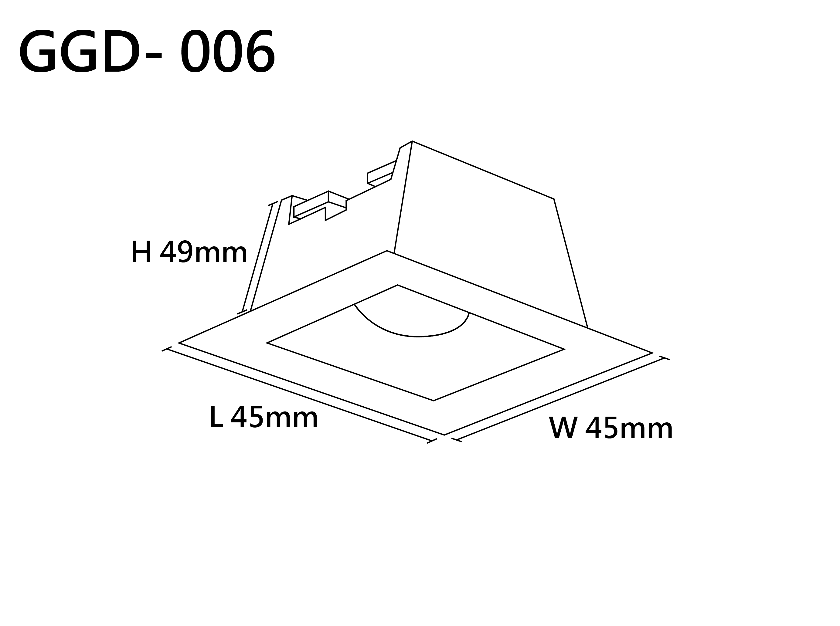 GGD-006 格柵線條燈 2W