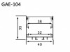 Aluminum Extrusion GAE-104 鋁型材