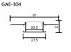 Aluminum Extrusion GAE-304 鋁型材