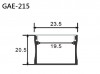 Aluminum Extrusion GAE-215 鋁型材