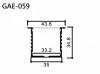 Aluminum Extrusion GAE-059 鋁型材