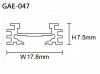 ​Aluminum Extrusion GAE-047 燈條鋁型材